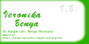 veronika benya business card